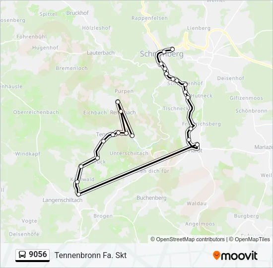 9056 Bus Line Map