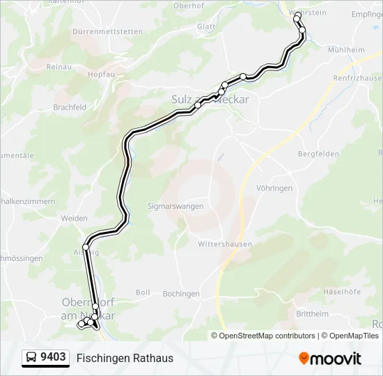 9403 Bus Line Map