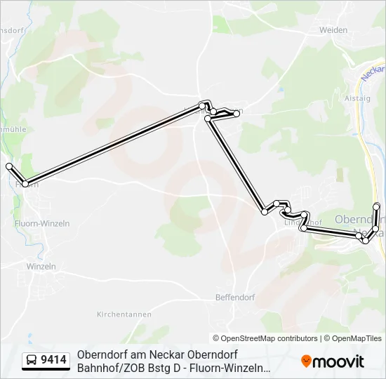 9414 Bus Line Map