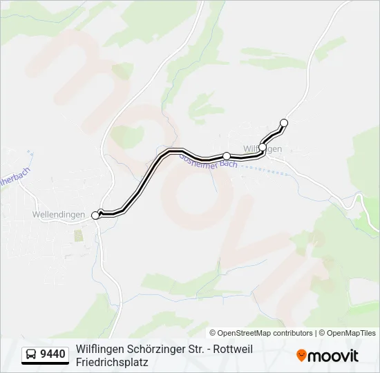 9440 Bus Line Map