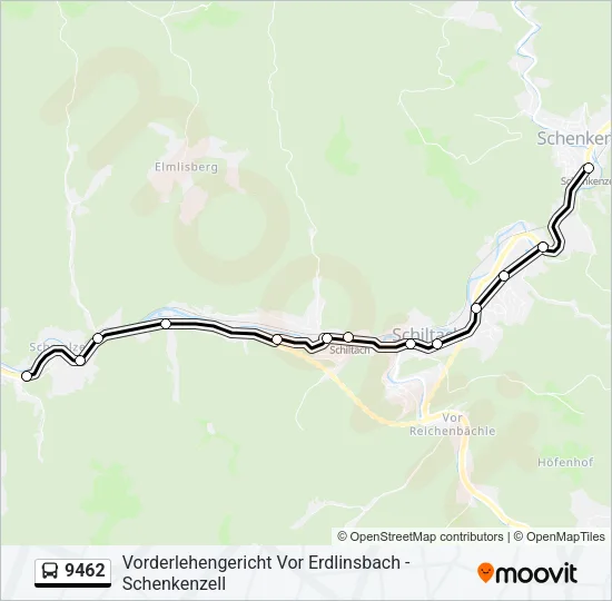9462 Bus Line Map