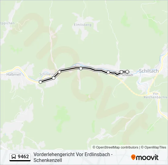 9462 Bus Line Map