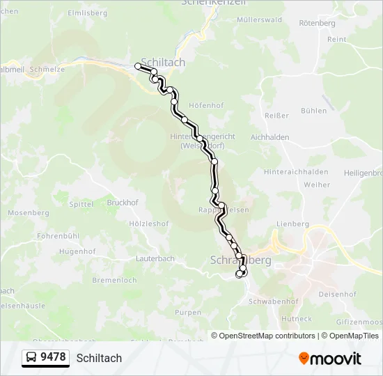 9478 Bus Line Map