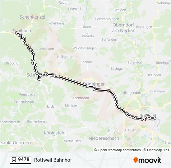 9478 Bus Line Map