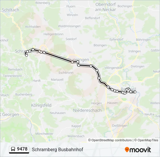 9478 Bus Line Map