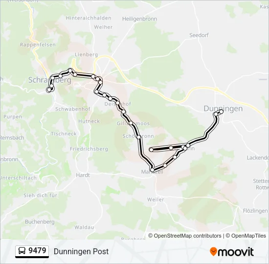9479 Bus Line Map