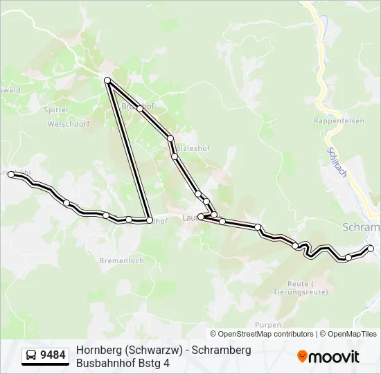 9484 Bus Line Map