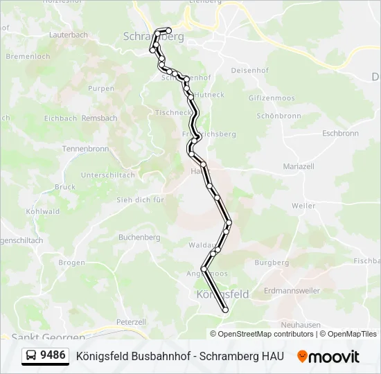 9486 Bus Line Map