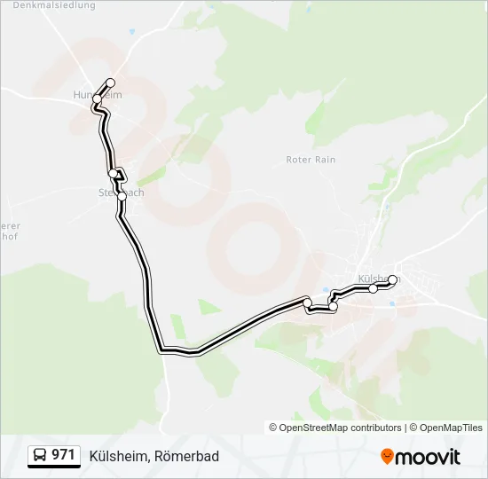 971 Bus Line Map