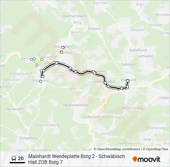 20  Line Map