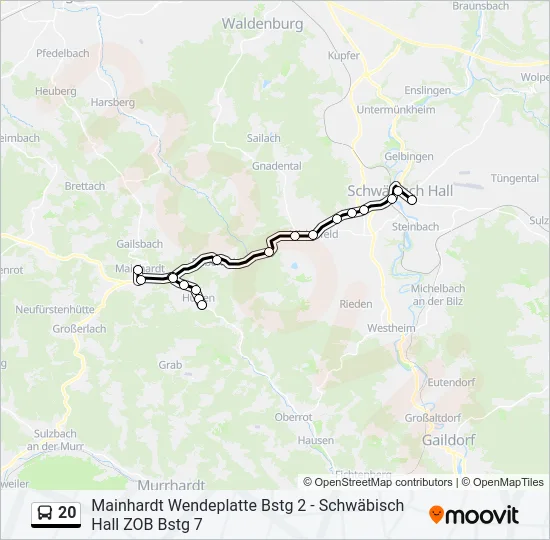 20  Line Map