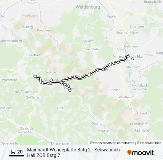 20  Line Map