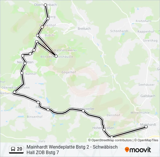 20  Line Map