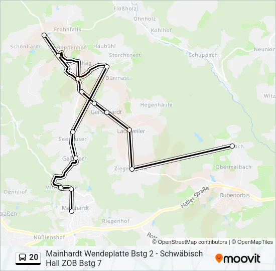 20  Line Map