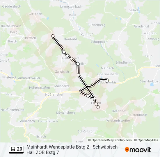 20  Line Map