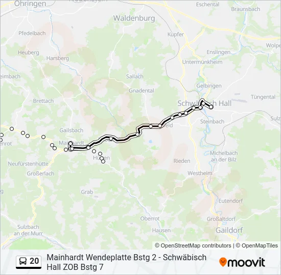 20  Line Map