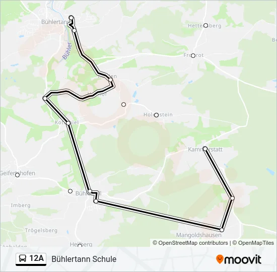 12A  Line Map