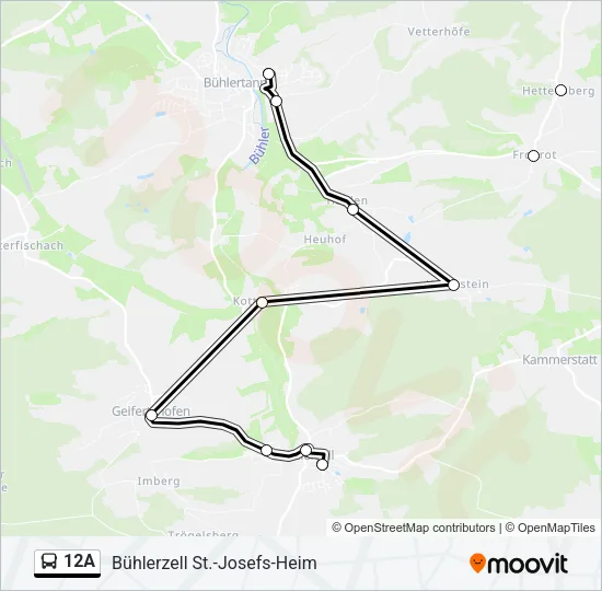 12A  Line Map