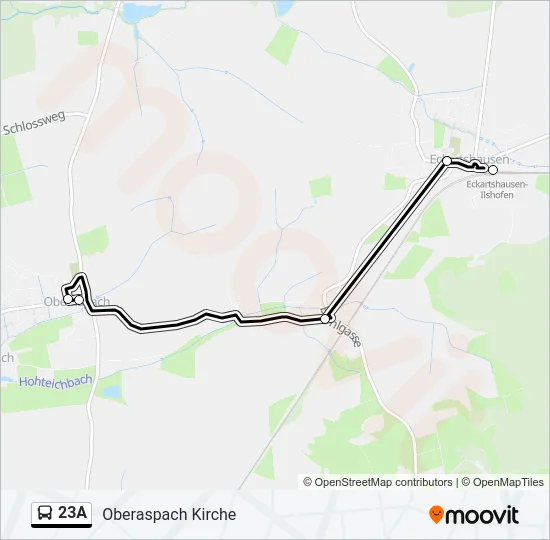  23A: карта маршрута