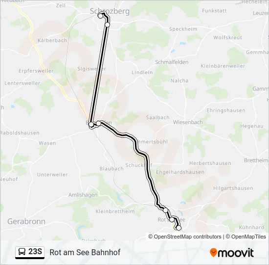 23S  Line Map