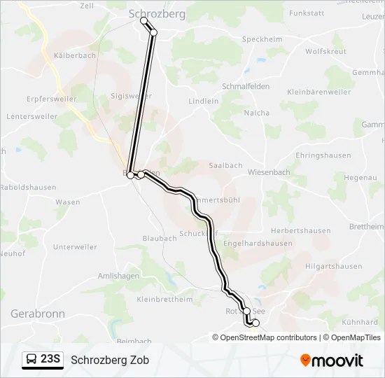 23S  Line Map