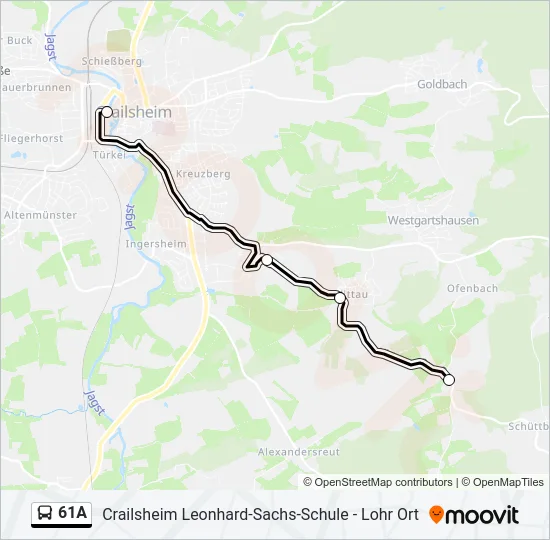 61A  Line Map