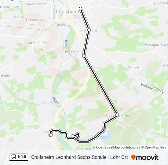 61A  Line Map