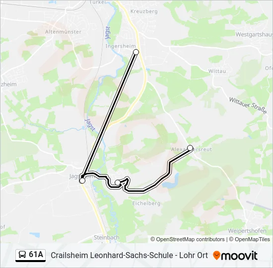 61A  Line Map