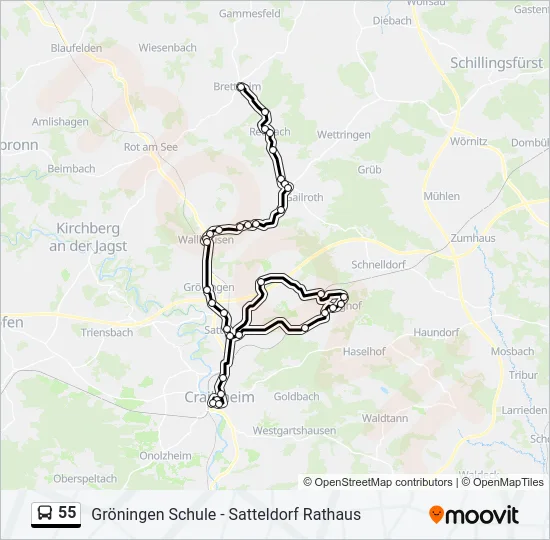 55  Line Map
