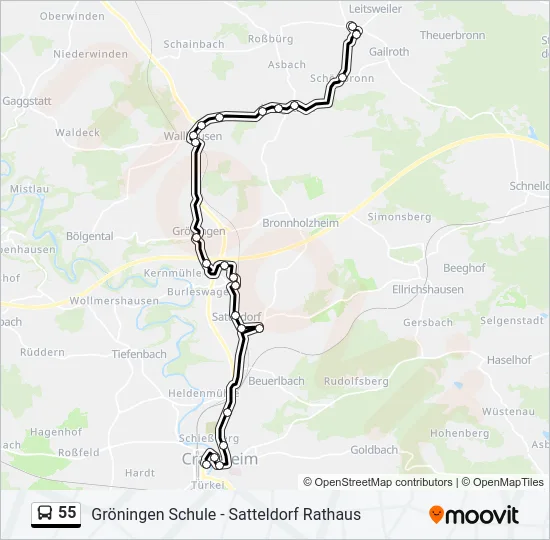 55  Line Map