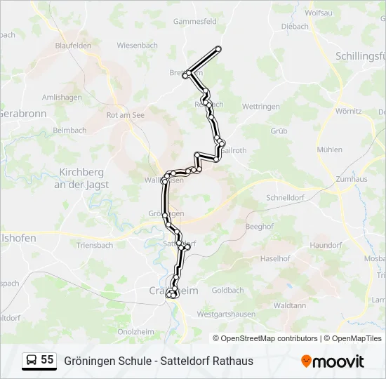 55  Line Map