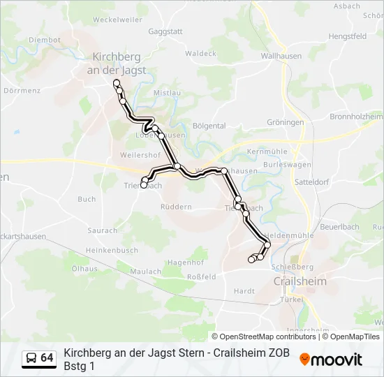 64  Line Map
