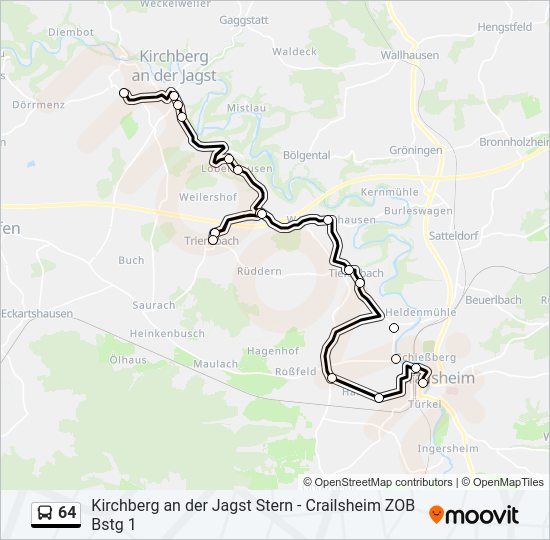  64: карта маршрута