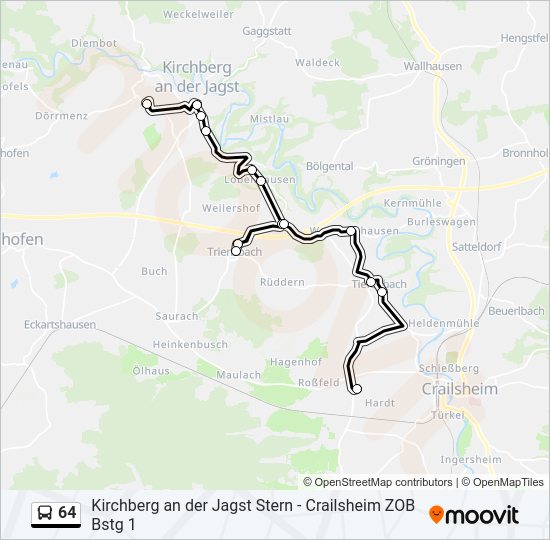  64: карта маршрута