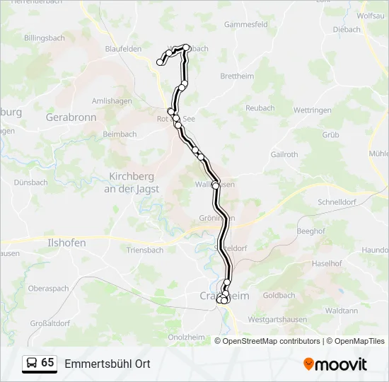 65  Line Map