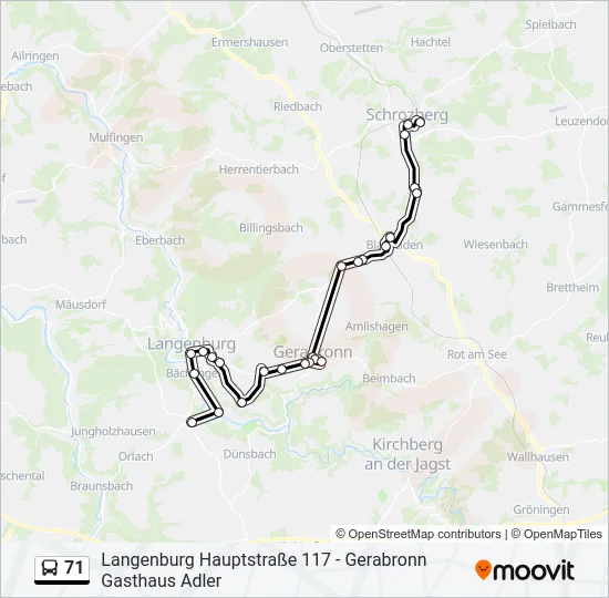 71  Line Map