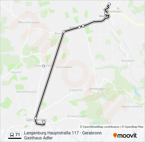 71  Line Map