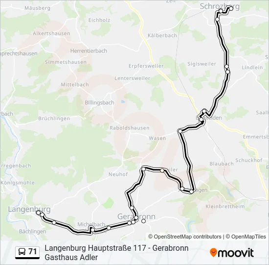 71  Line Map