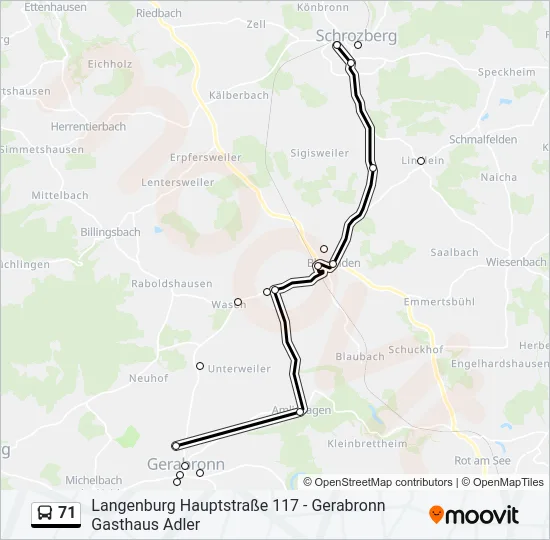 71  Line Map