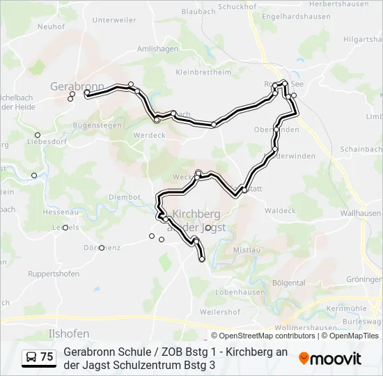 75  Line Map