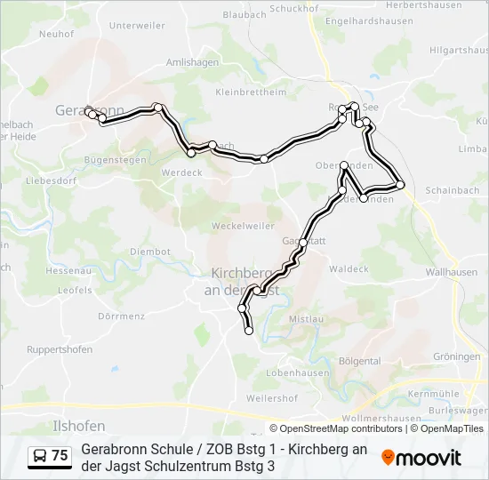 75  Line Map