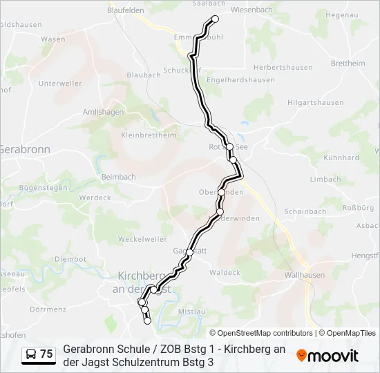 75  Line Map
