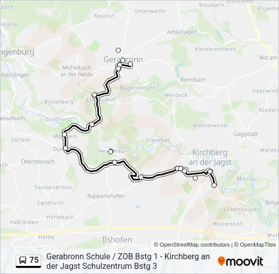 75  Line Map