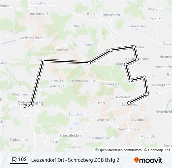 102 Route: Schedules, Stops & Maps - Leuzendorf Kindergarten (Updated)