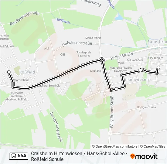 66A  Line Map
