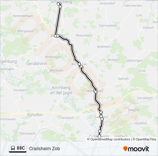 88C  Line Map