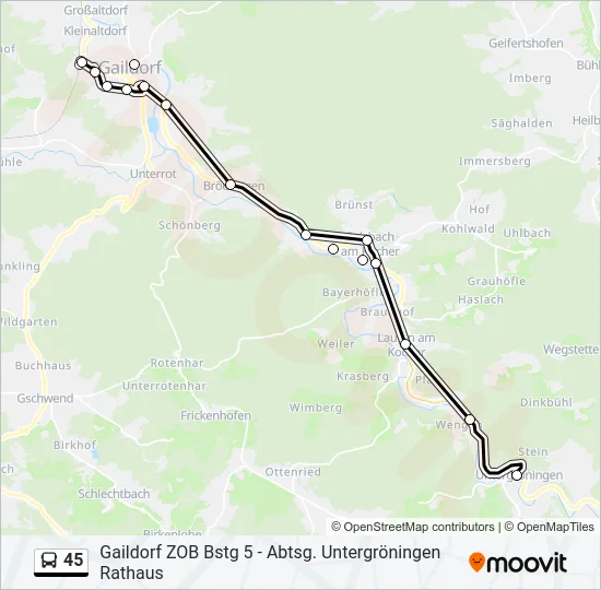45  Line Map