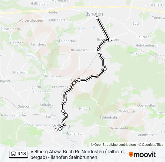 R18  Line Map