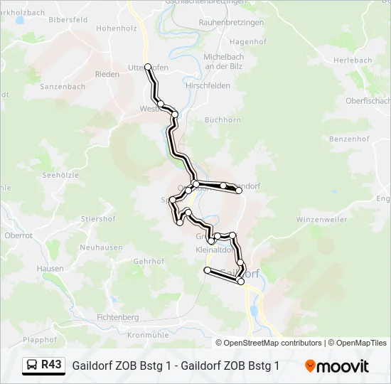 R43  Line Map