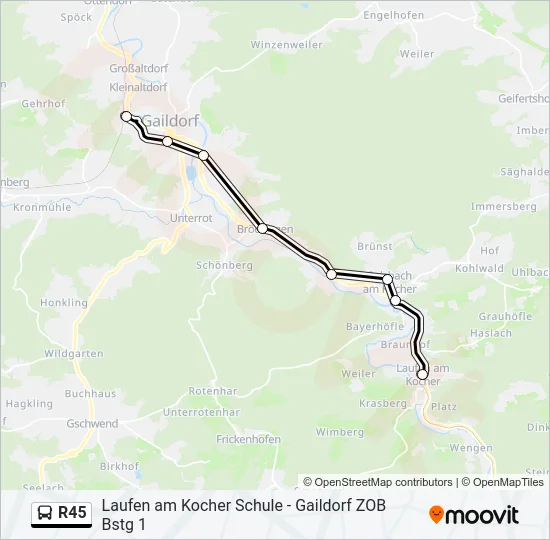 R45  Line Map